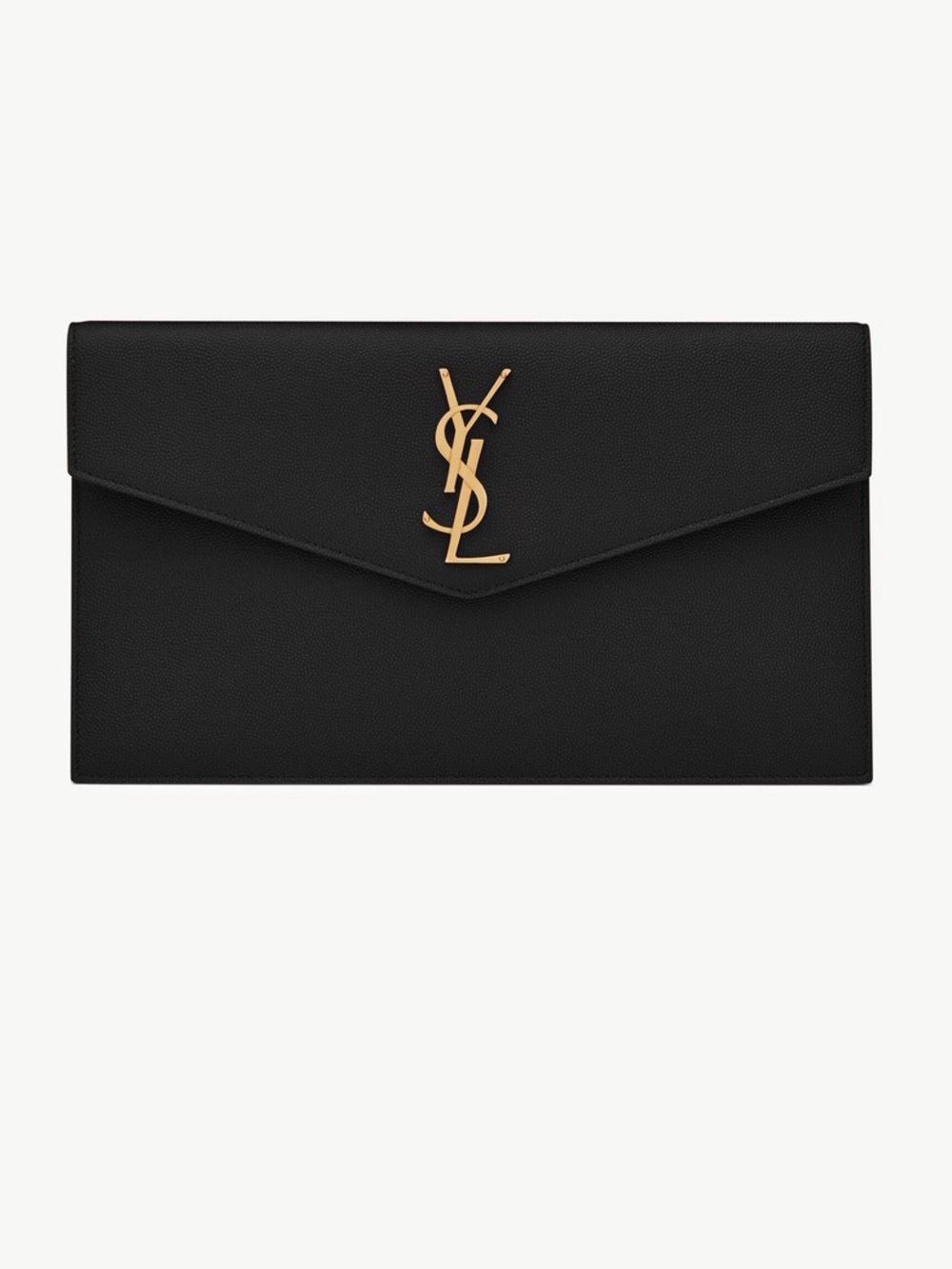 Saint Laurent UPTOWN POUCH IN GRAIN DE POUDRE LEATHER
